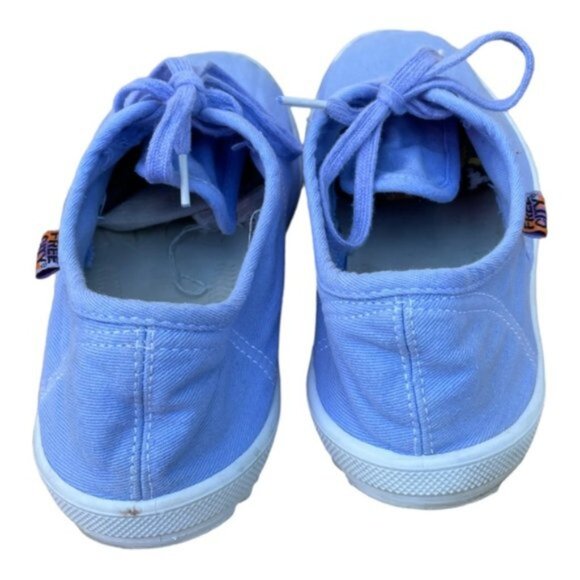 Free City 90's Light Blue Canvas Lace Up Sneakers Size 10 US - Picture 5 of 8